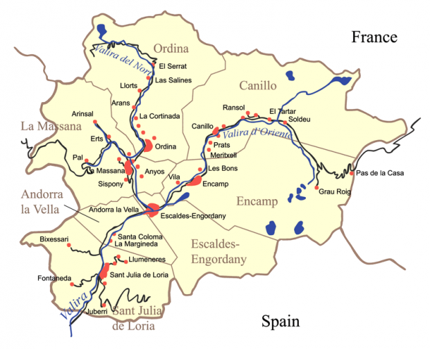 Las 7 parroquias de Andorra 2006