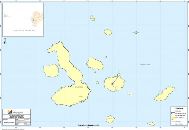 Mapa de Galápagos 2010
