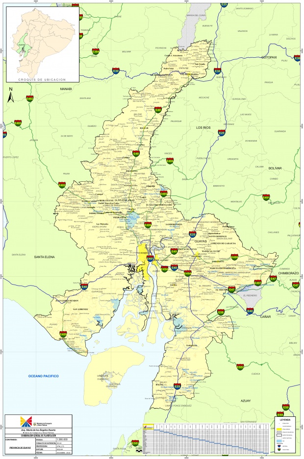 Mapa del Guayas 2010