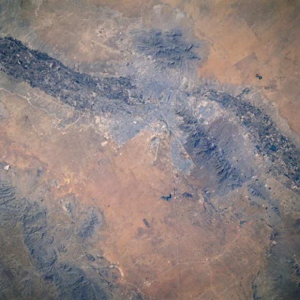 Mapa de Imagen satelital de Juarez, Mexico / El Paso, Texas