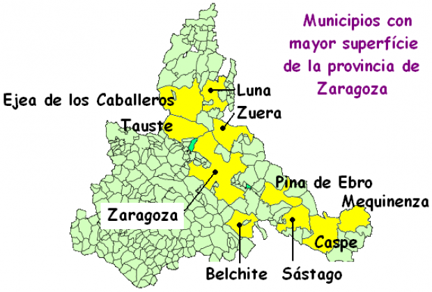 Municipios de la provincia de Zaragoza 2007