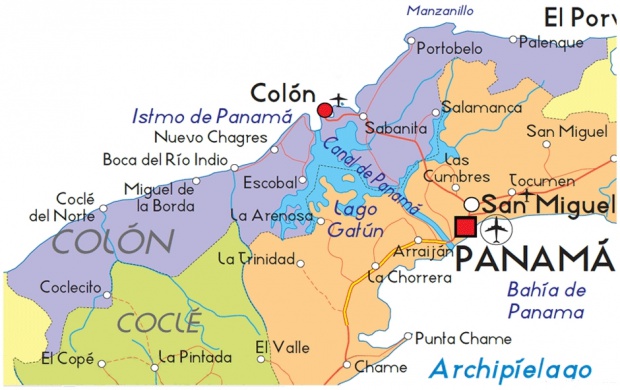 Mapa de Colón