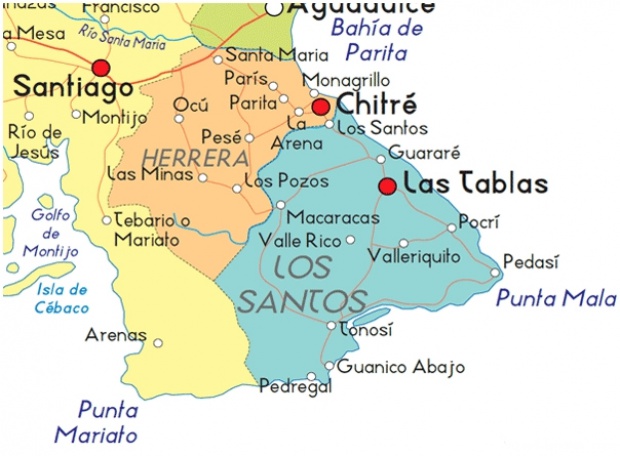 Mapa de Los Santos