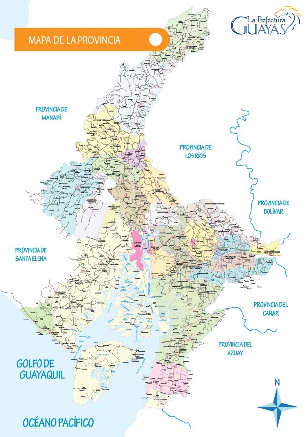 Mapa del Guayas