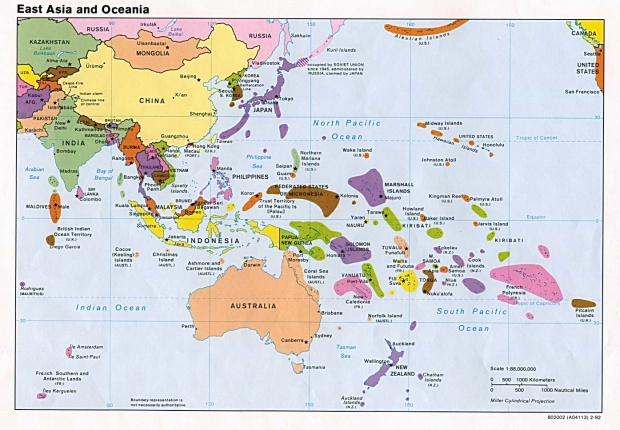 Asia del Este y Oceania 1992