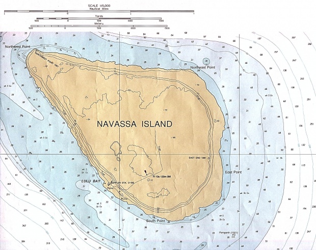 Carta Náutica de Isla Navaza