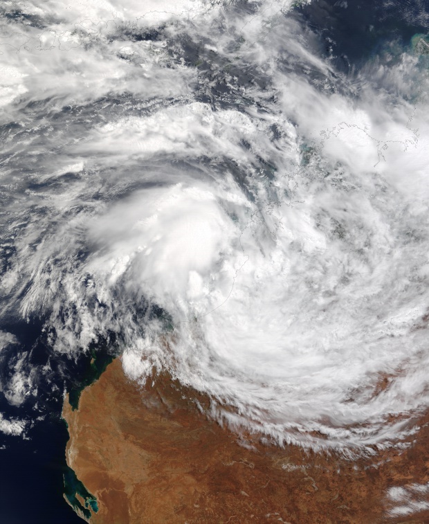 Ciclón tropical Graham (20S) cerca de Australia