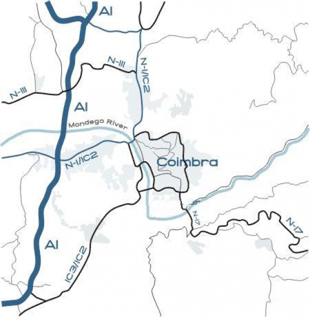 Coimbra Access Map, Portugal