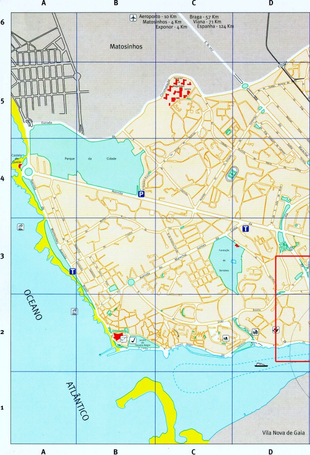 Eastern Porto City Map, Portugal