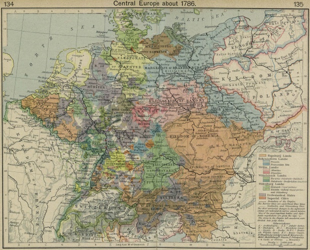 Europa Central en 1786