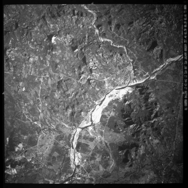 Imagen, Foto Satelite, Ciudad y Rio Nacaome, Honduras