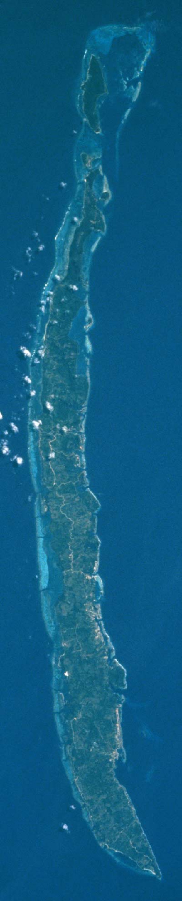 Imagen, Foto Satelite, Isla Roatan, Islas de la Bahia, Honduras