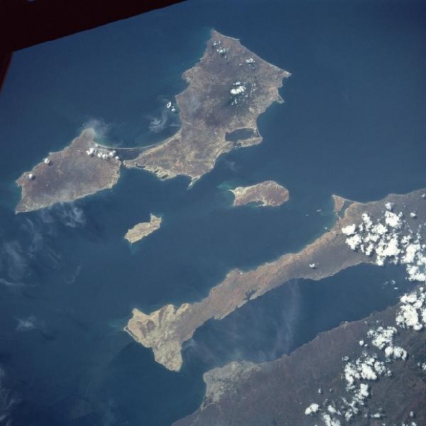 Imagen, Foto Satelite de Isla Margarita, Peninsula Araya, Venezuela