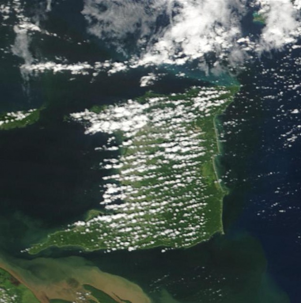 Imagen, Foto Satelite de Isla Trinidad (Trinidad y Tobago)