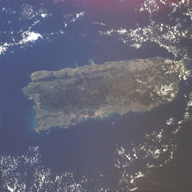 Imagen, Foto Satelite de Puerto Rico