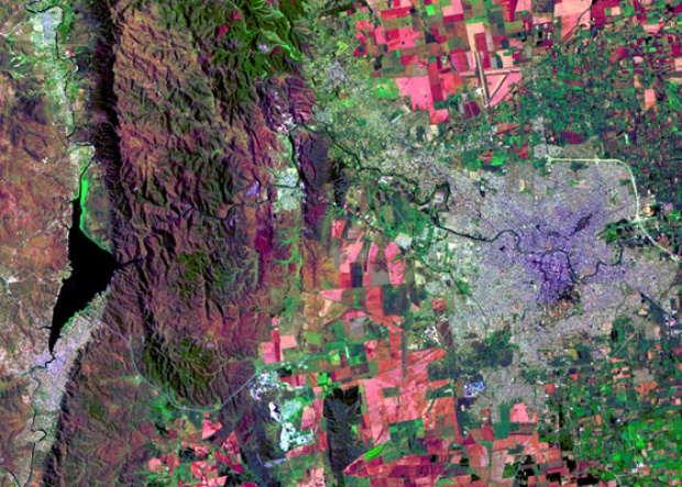 Imagen, Foto Satelite de la Ciudad de Córdoba, Prov. Córdoba, Argentina