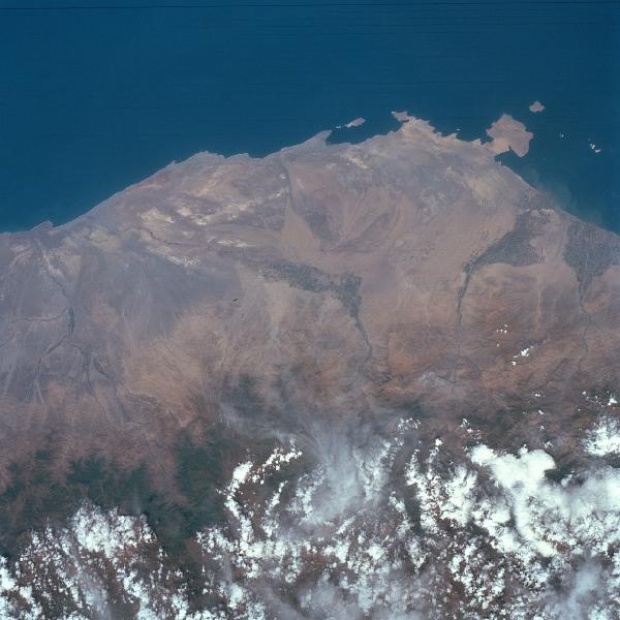 Imagen, Foto Satelite del Area de Pisco, Peru