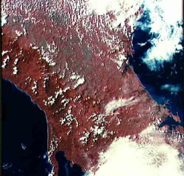 Imagen, Foto Satelite del Istmo de Panamá