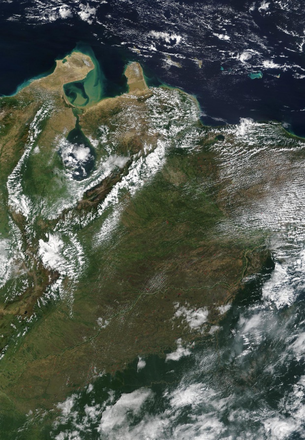 Imagen, Foto Satelite del Noroeste Venezuela