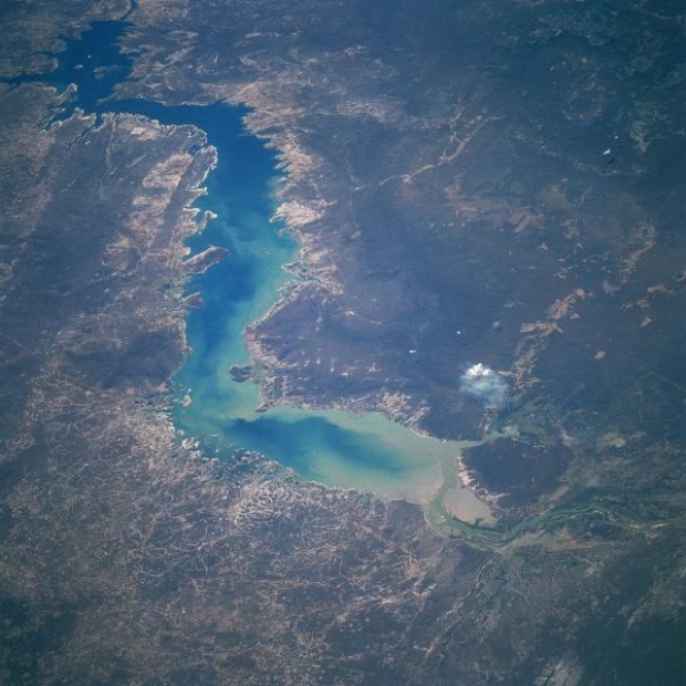 Imagen, Foto Satelite del Reservoir Sobradinho, Bahía, Brasil