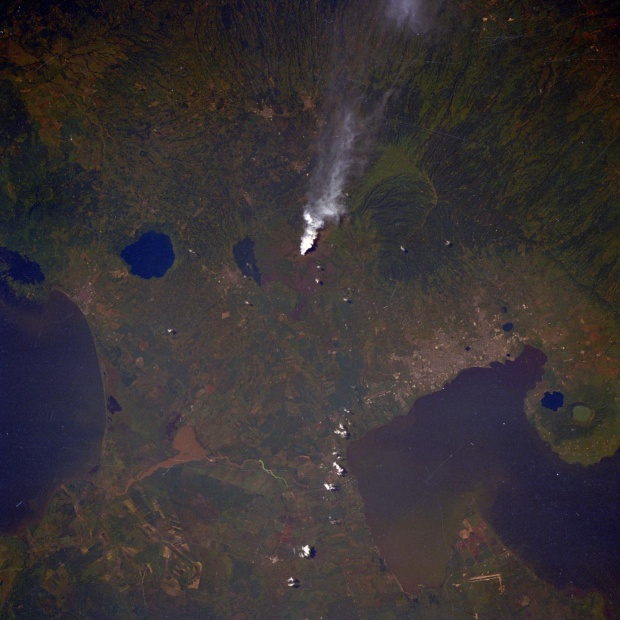 Imagen, Foto Satelite del Volcan de Masaya, Nicaragua