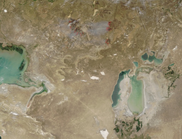 Incendios en Kazajistán occidental
