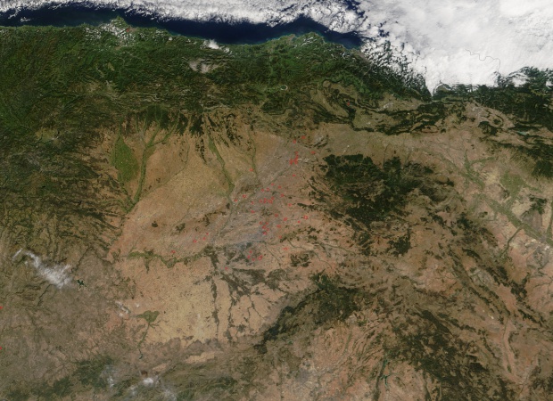 Incendios en el norte de España