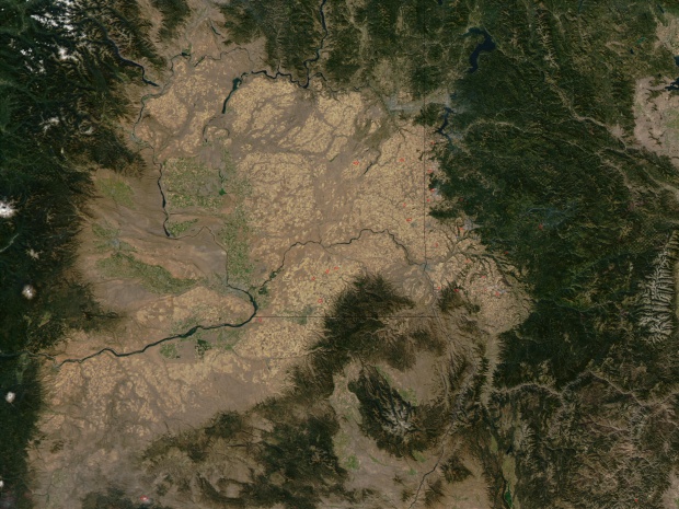 Incendios en los rastrojos de trigo en Washington oriental y Idaho