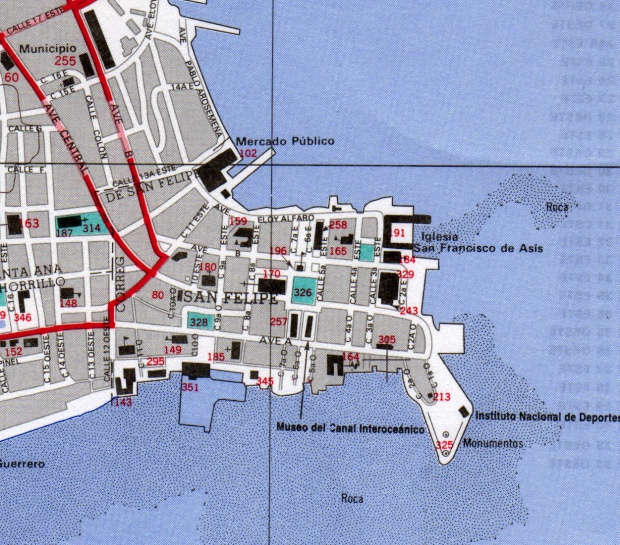 Mapa Casco Viejo, Ciudad de Panamá
