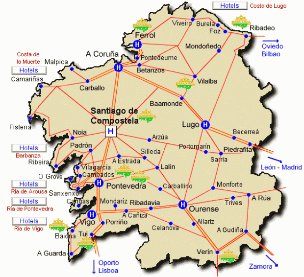 Mapas tematicos de Galicia