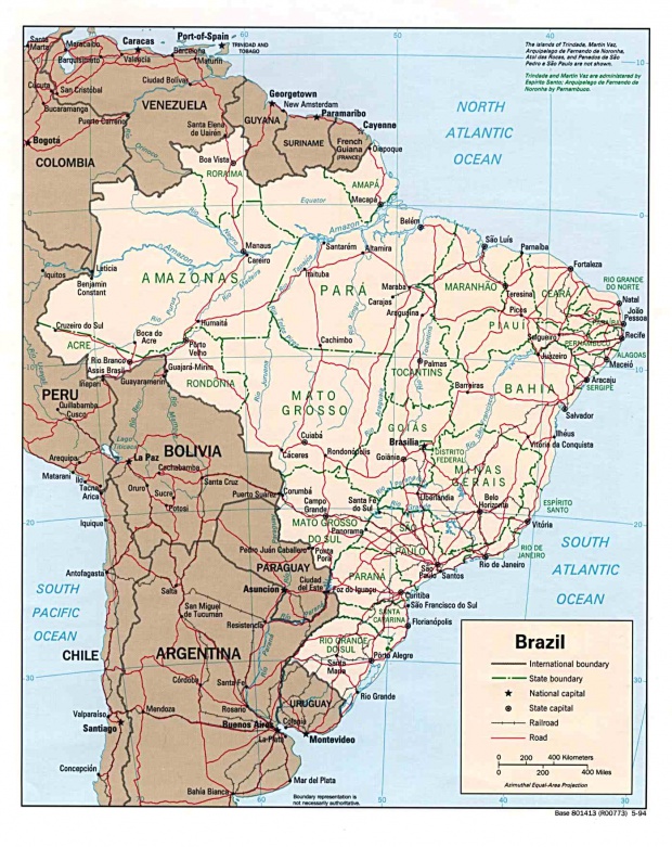 Mapa Político de Brasil