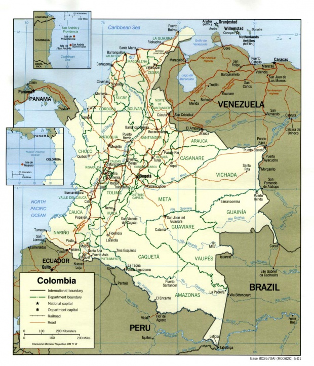Mapa Político de Colombia