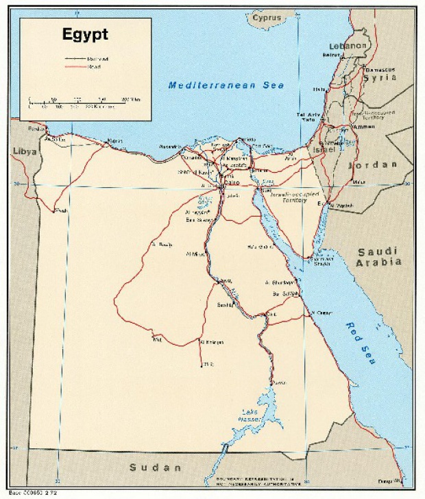Mapa Politico de Egipto