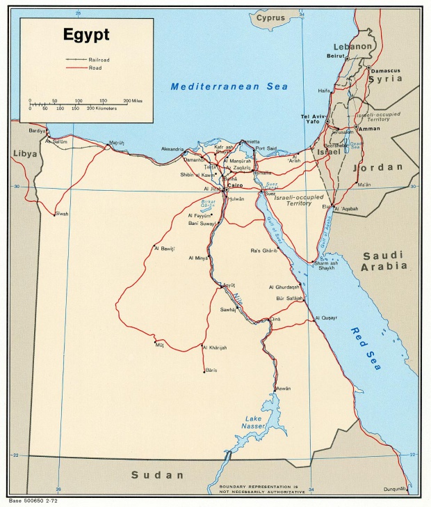 Mapa Politico de Egipto