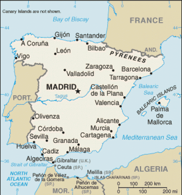 Mapa Político de España 2007