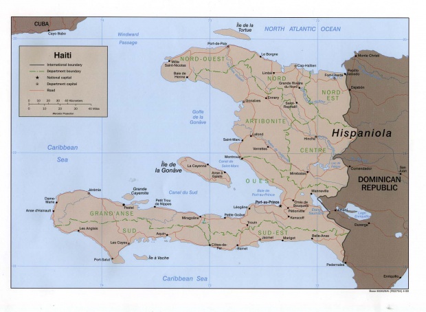 Mapa Político de Haití