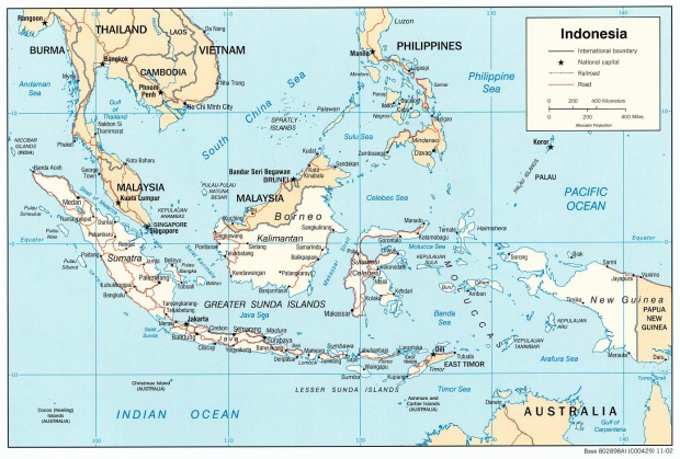 Mapa Politico de Indonesia