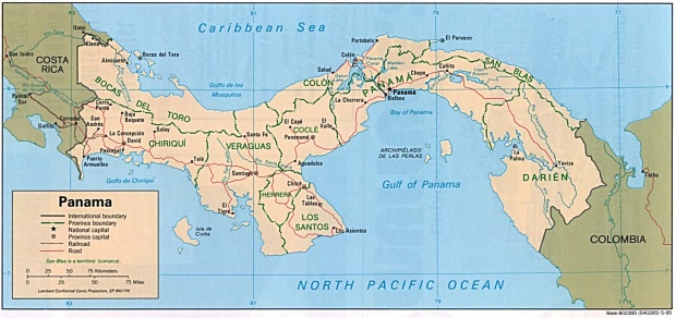 Mapa Político de Panamá