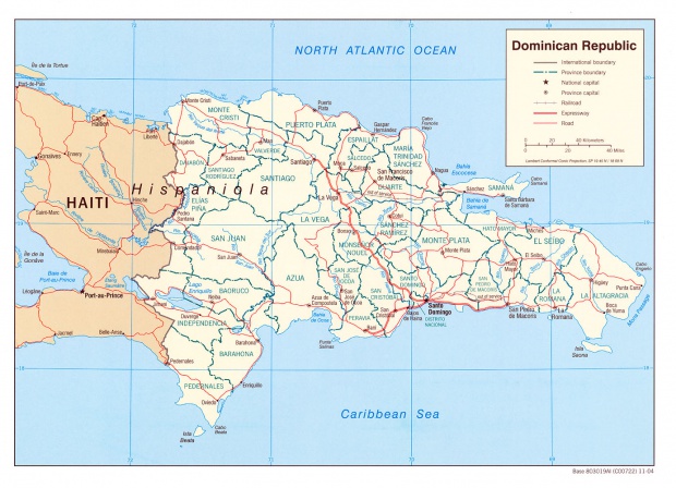 Mapa Político de República Dominicana