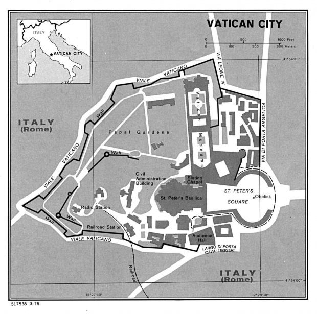 Mapa Politico de la Ciudad del Vaticano
