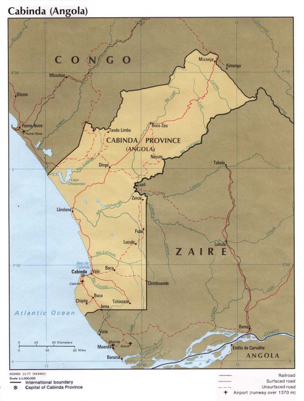 Mapa Politico de la Provincia de Cabinda