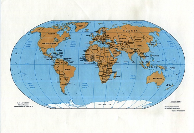 Mapa Politico del Mundo 1997