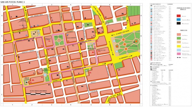 Mapa San Luis Potosí (Centro), San Luis Potosí, Mexico