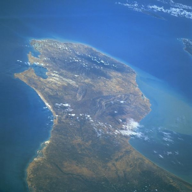 Mapa Satelital de la Península Guajira, Colombia