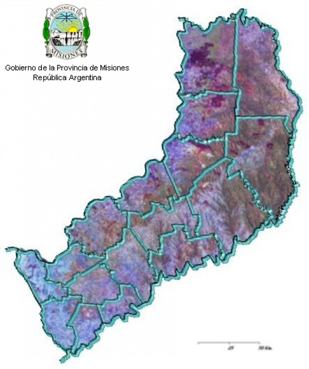 Mapas satelitales de Misiones