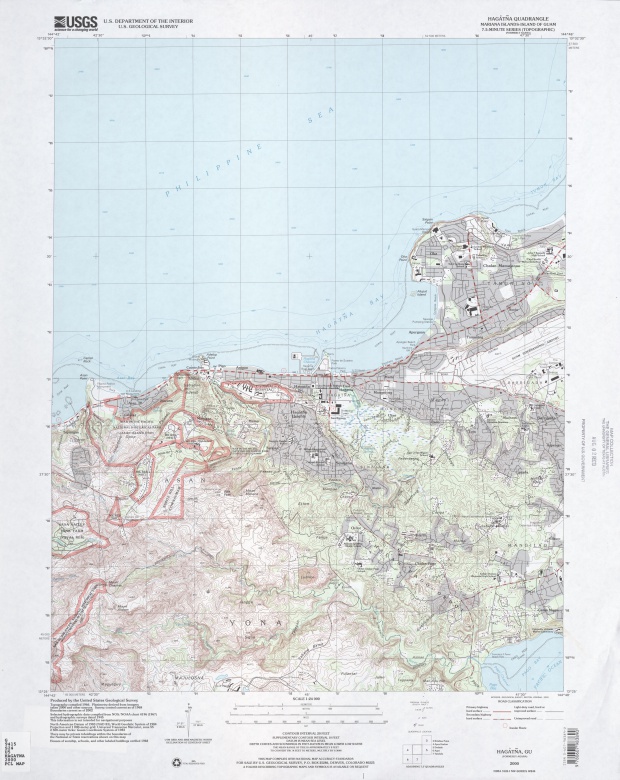 Mapa Topográfico de la Región de Hagåtña