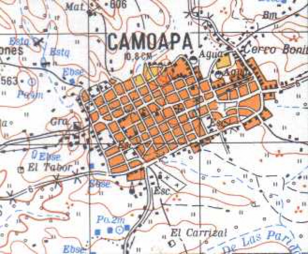 Mapa de Camoapa, Boaco, Nicaragua