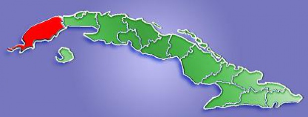 Mapa de Localización Provincia de Pinar del Río, Cuba