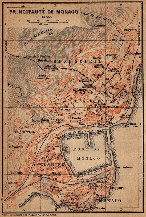 Mapa de Monaco 1914