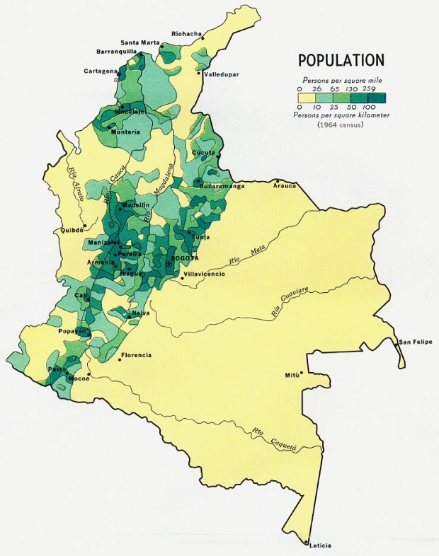 Mapas tematicos de Colombia